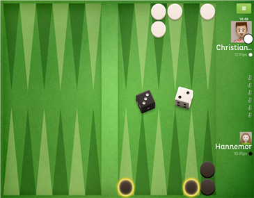 Slutspillet kan nemt være en meget tæt affære. Backgammon